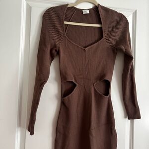Abercrombie & Fitch Chocolate Long Sleeve Dress